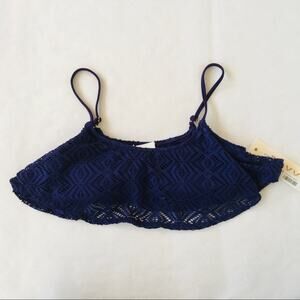 Roxy | Flutter Top Bikini Top Dark Royal Blue L
